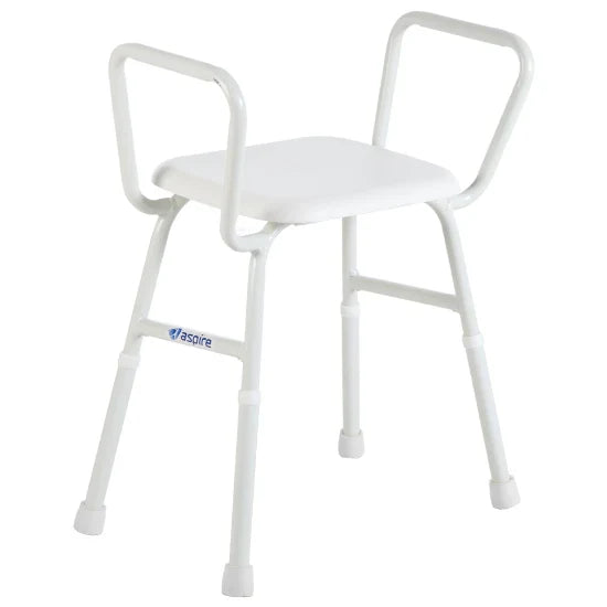 ASPIRE Shower Stool - With Padded Seat ( PS ) - Steel