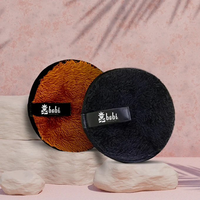 BOBI Mircorfibre Reusable Soft Makeup Remover Cleansing Pads - Pack of 2
