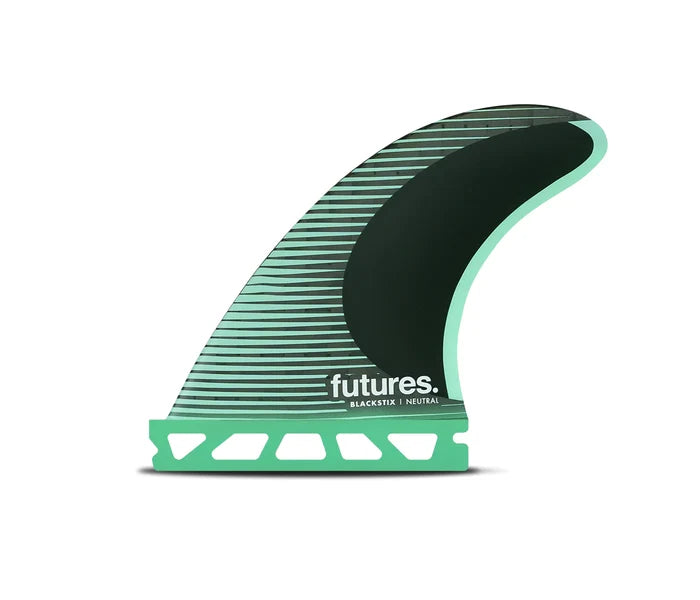 Futures F6 Blackstix Thruster fins green medium