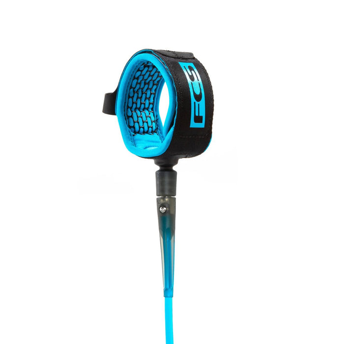 FCS Essential series 5ft Comp Surf Leash surf leash Tranq Blue
