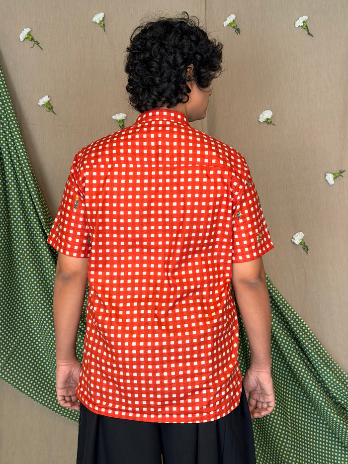 Flowerbed Canopy Embroidered Shirt - Picnic