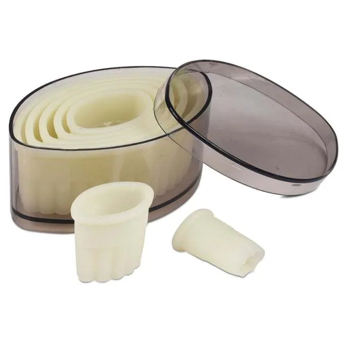 Fluted Barquette Cutter Set - 7 Piece
