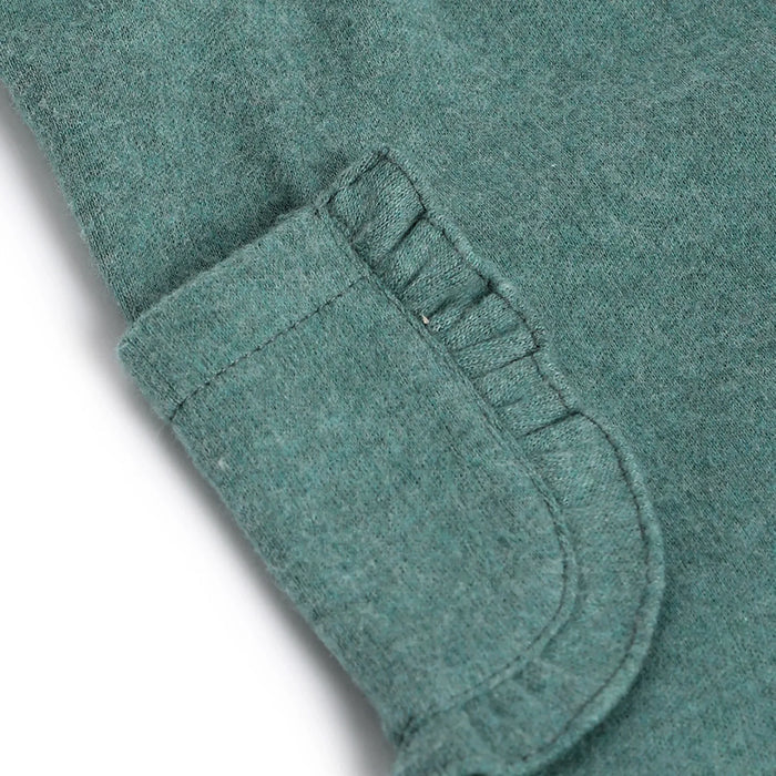 Girls Green Embellished Trousers