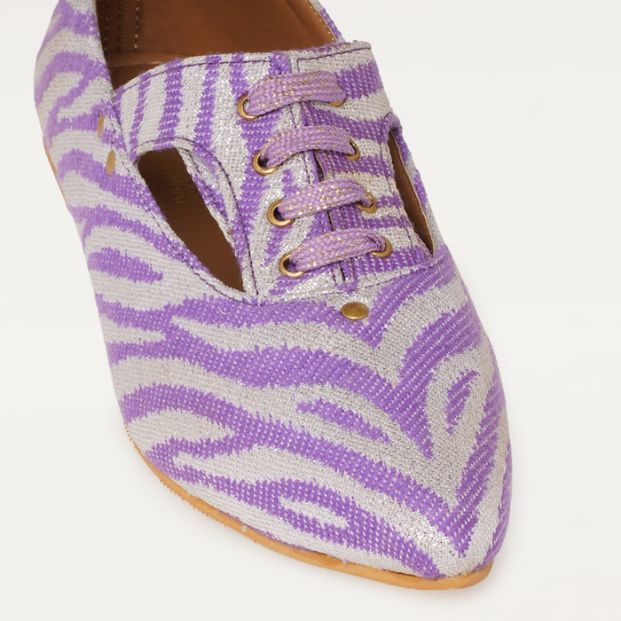 Juliet Oxfords in Purple - The Quirky Naari