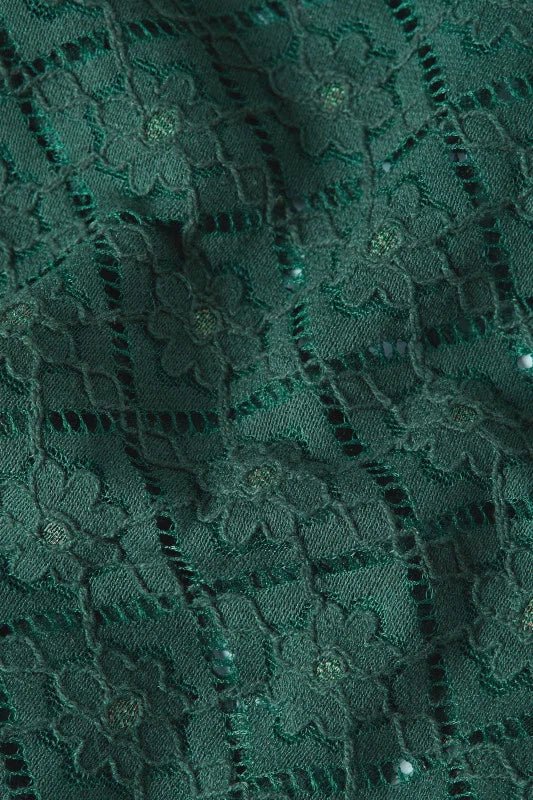 King Louie Maisie Blouse Artiste Lace, Amazon Green