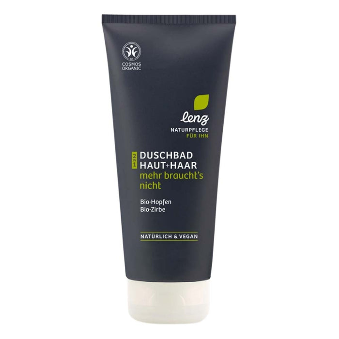 Lenz Naturkosmetik - Männer Duschbad Haut + Haar Hopfen Zirbe