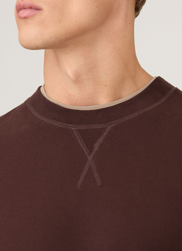 Men's Loopback Sweatshirt in Truffle