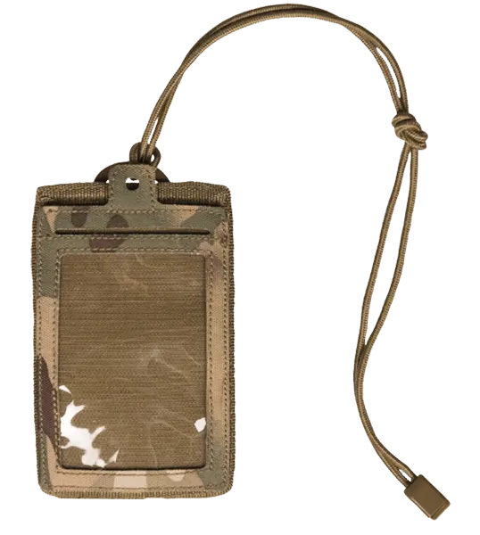 Mil-Tec ID Lomme med Lanyard, Multicam Miltec