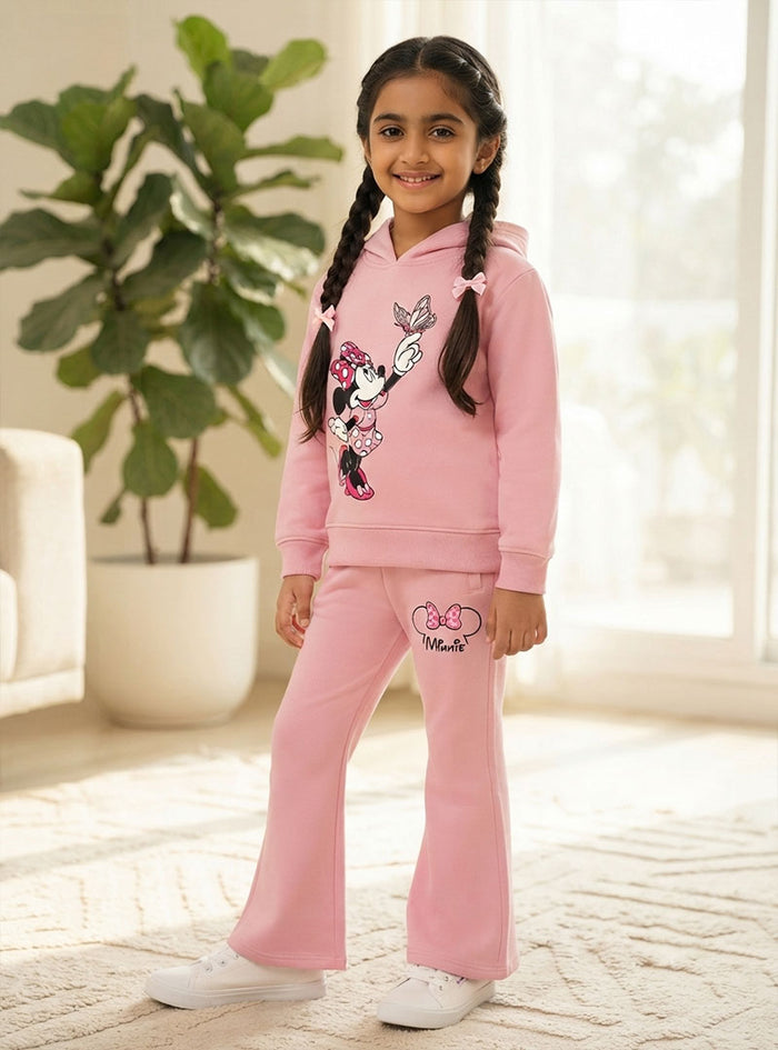 Minnie Bow & Butterfly Girls Hoodie Set
