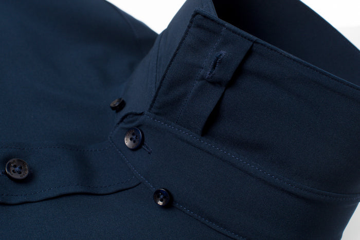 Phenom Classic True Navy Short Sleeve Dress Shirt