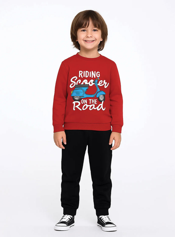 stylish fleece tracksuit for boys