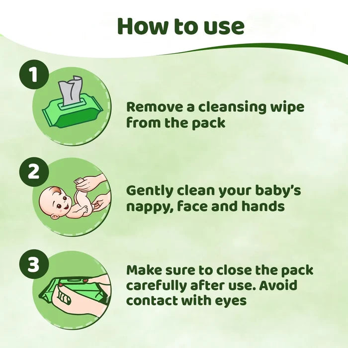 Soft Cleansing Wipes Sticker 20 Pcs