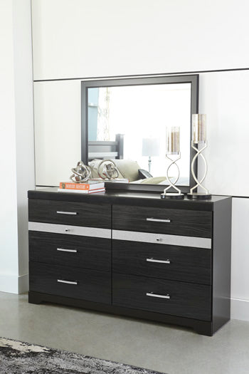 Starberry B304-36 Black Bedroom Mirror