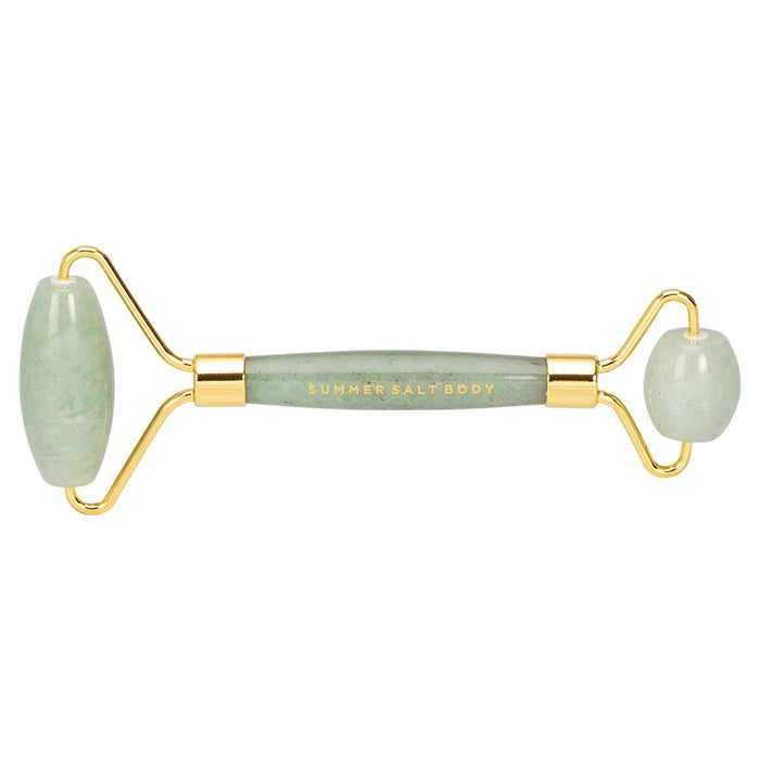Summer Salt Body Crystal Facial Roller - Green Jade - L'Organic