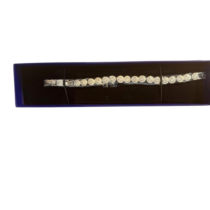 Swarovski Una Angelic bracelet Round cut, Pavé, White, Silver-tone plated*NEW