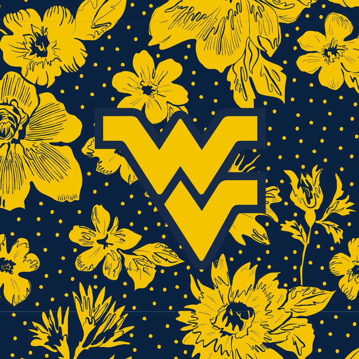 Tervis 24oz Wide Mouth Bottle-Navy/Gold Rain Garden with West Virginia University-Image 2-Vera Bradley