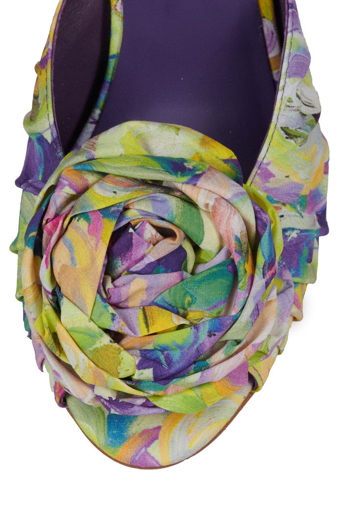 THE-GARDEN Purple Multi Floral