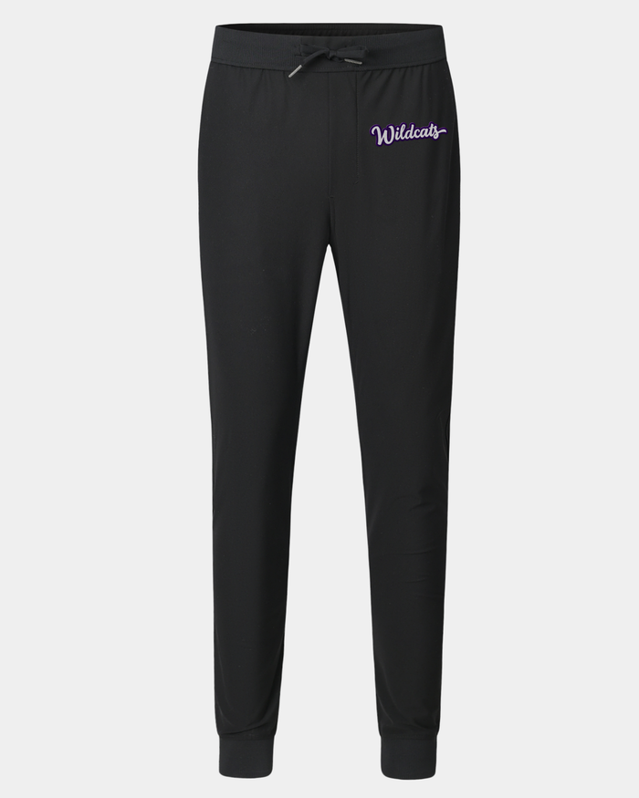 Weber State University Peak Black Joggers 4
