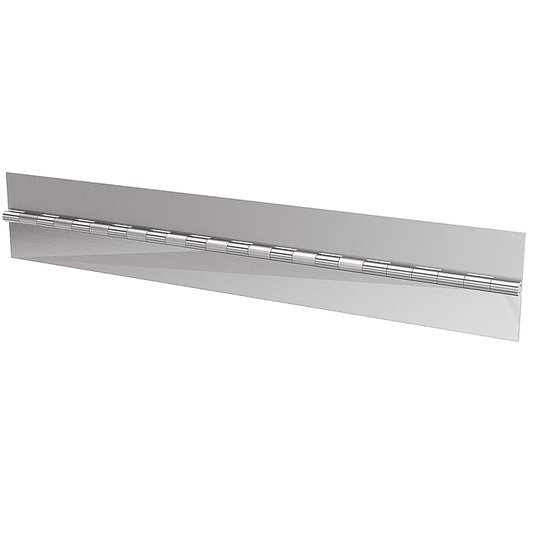 2.0in Open x 72in Long Stainless Steel Continuous Hinge, 0.19in Pin dia, 1.00in knuckle, without Holes