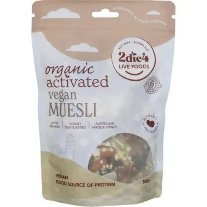 2DIE4 LIVE FOODS Activated Organic Muesli 300g - L'Organic