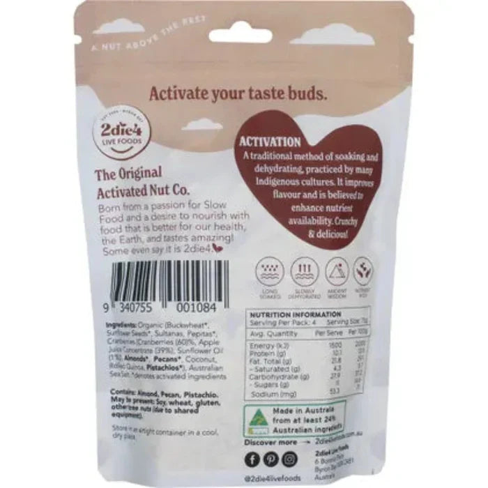 2DIE4 LIVE FOODS Activated Organic Muesli 300g - L'Organic
