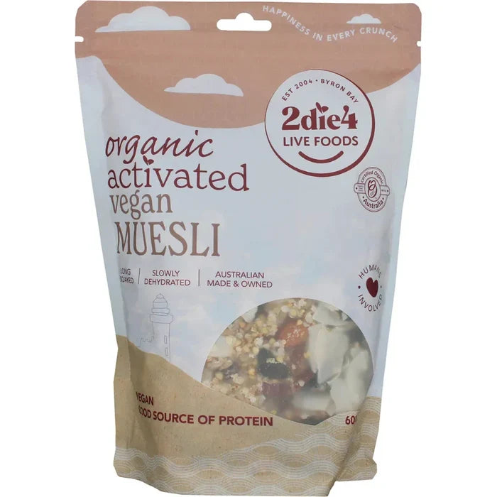2DIE4 LIVE FOODS Activated Organic Muesli 600g - L'Organic