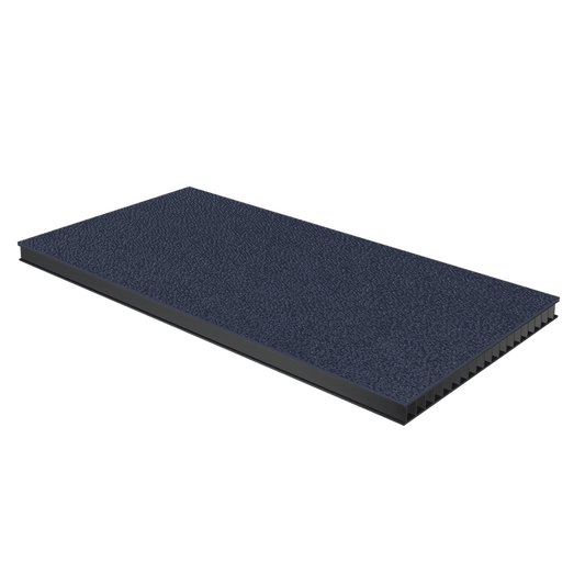 3/8in Corrugated Laminate - Navy Blue