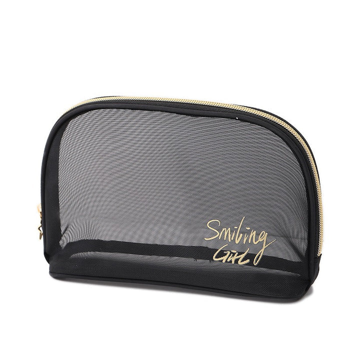 5 Pack Mesh Makeup Bag Combo – Transparent Travel Cosmetic & Toiletry Organizers
