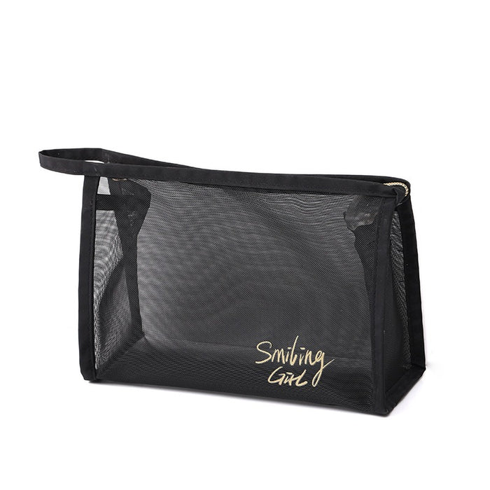 5 Pack Mesh Makeup Bag Combo – Transparent Travel Cosmetic & Toiletry Organizers