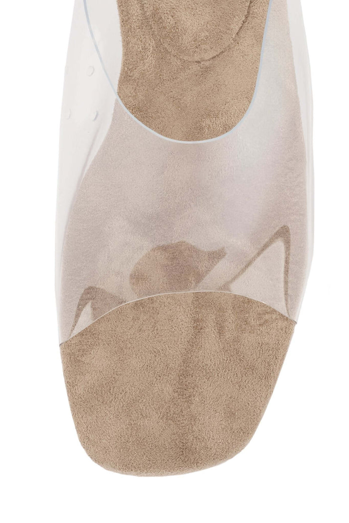 ACETATE Jeffrey Campbell Wedged Sandals Clear