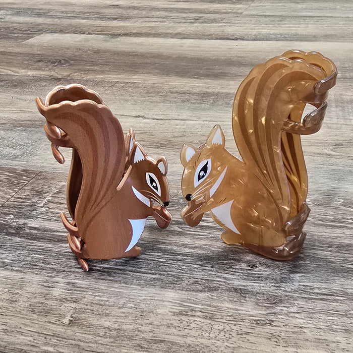 Acrylic Squirrel Hair Claw Clips~