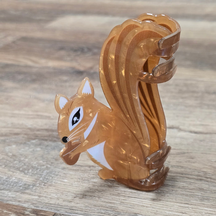 Acrylic Squirrel Hair Claw Clips~