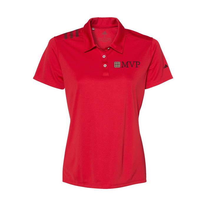 Adidas Women's 3-Stripes Shoulder Polo A325