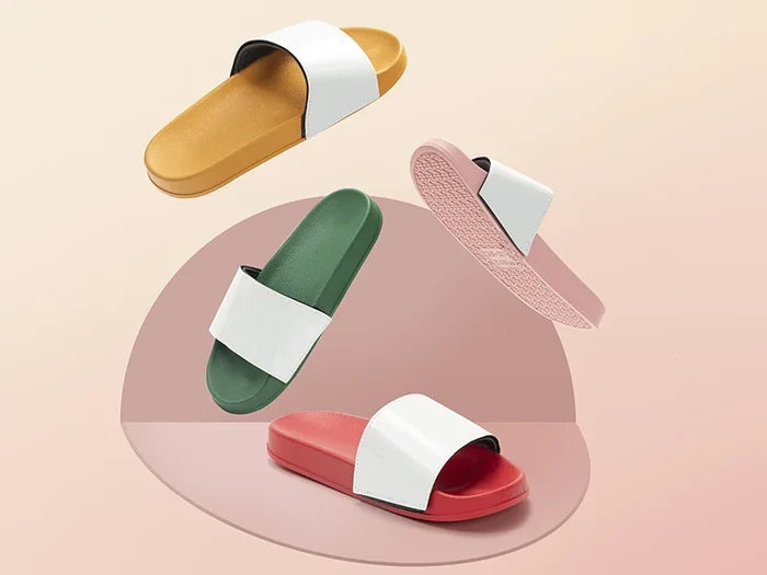 Adult Slippers w/ Sublimation PU Leather (Yellow Sole)