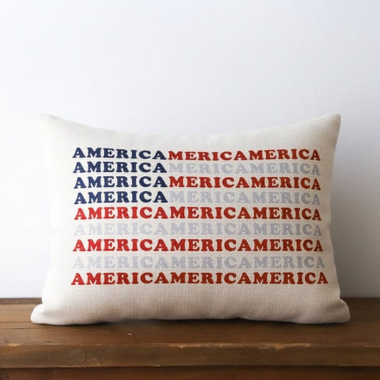 America Pattern Flag Pillow