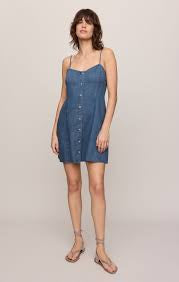 Angel Eyes - Denim Mini Dress - Medium Indigo
