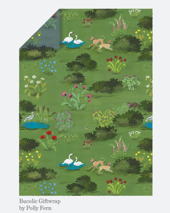 Art Angels | Bucolic Wrapping Paper | Polly Fern