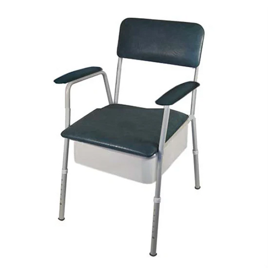 ASPIRE - Classic Bedside Commode - Slate Vinyl