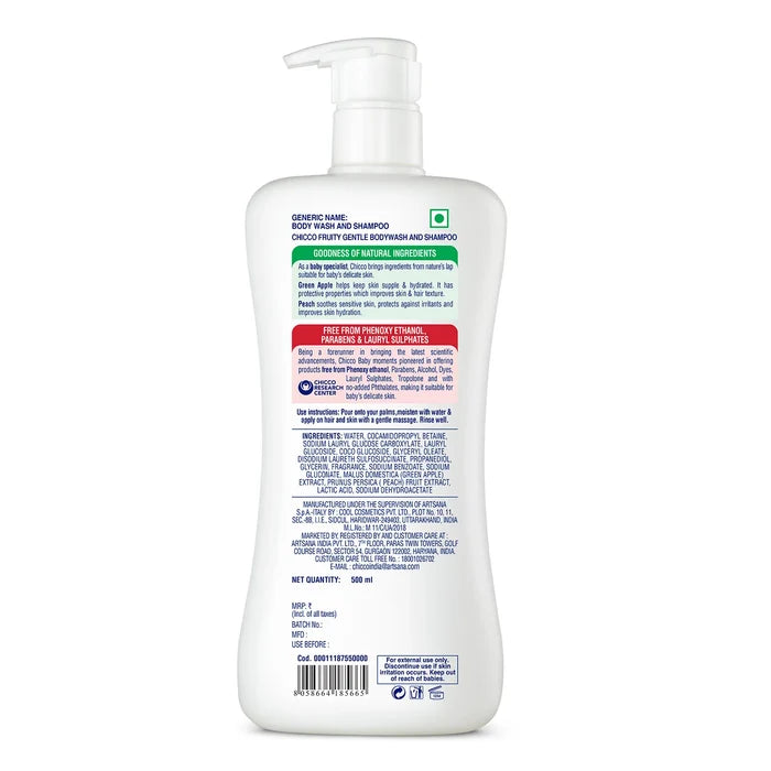 Baby Moments Gentle Bodywash & Shampoo Green Apple 500ml