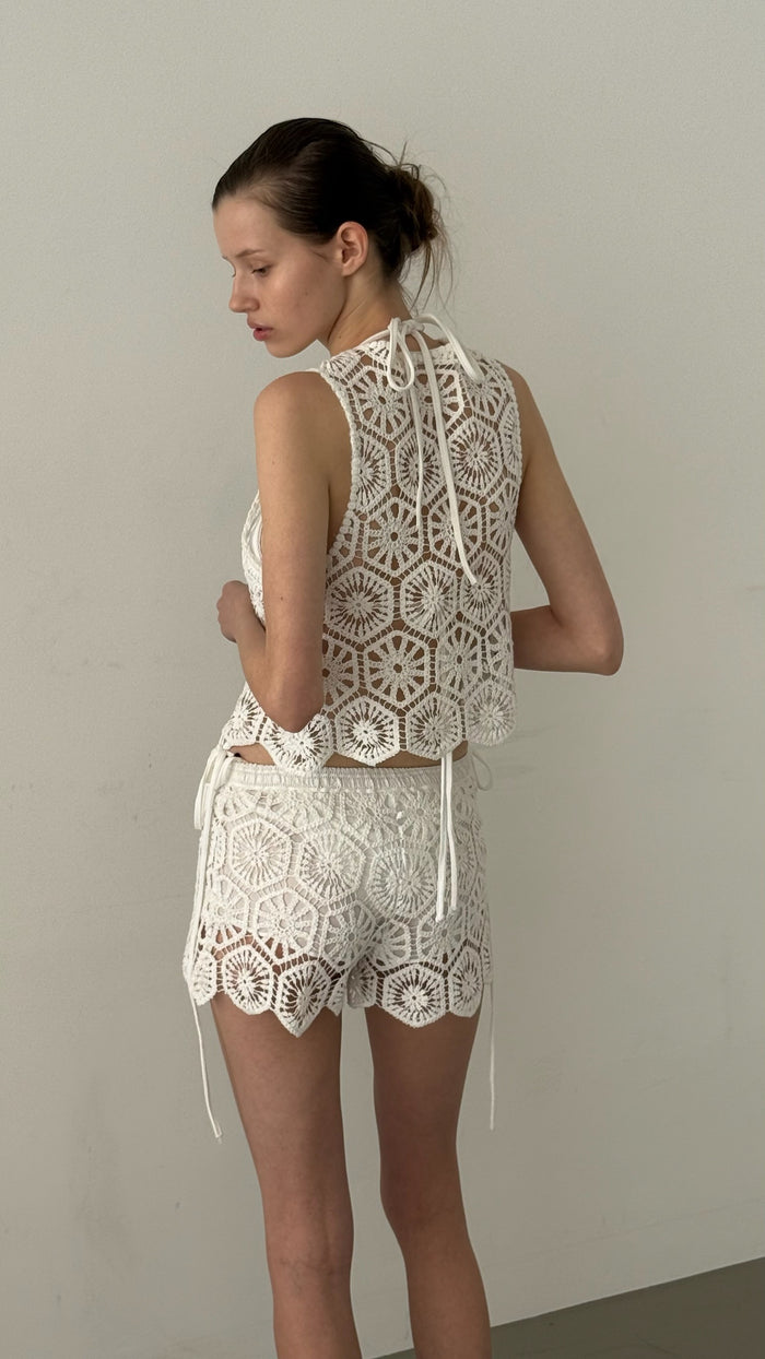 Beaded Crochet Vest