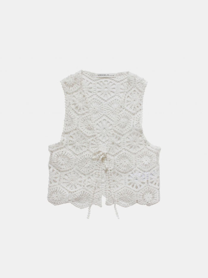 Beaded Crochet Vest