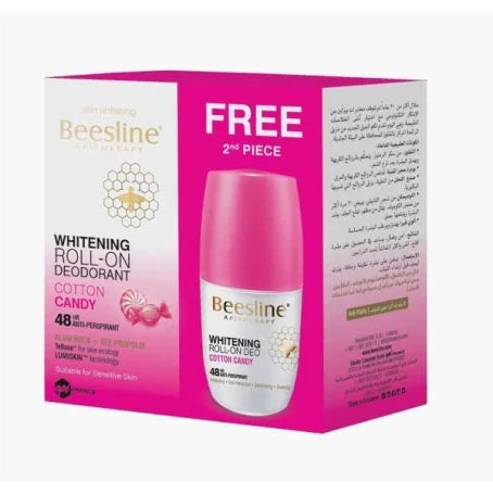 Beesline Whitening Roll-On - 48hr - Cotton Candy 50ml *2