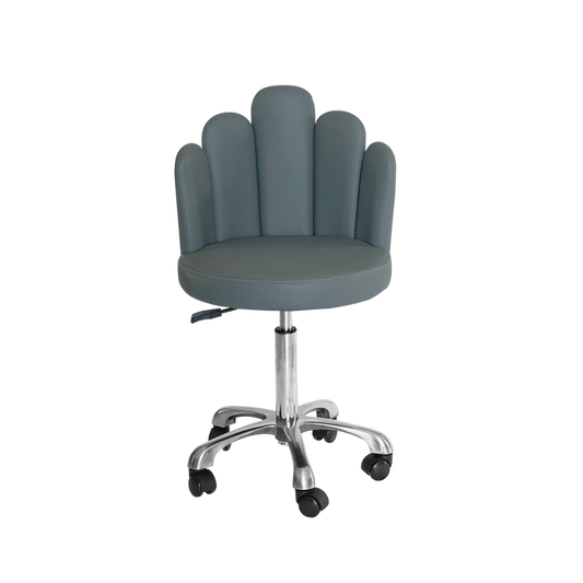 Bella Salon Chair | Grey & Silver