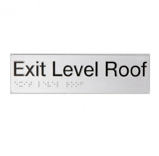 BEST BUY ELROOF Braille Exit Sign Roof Level