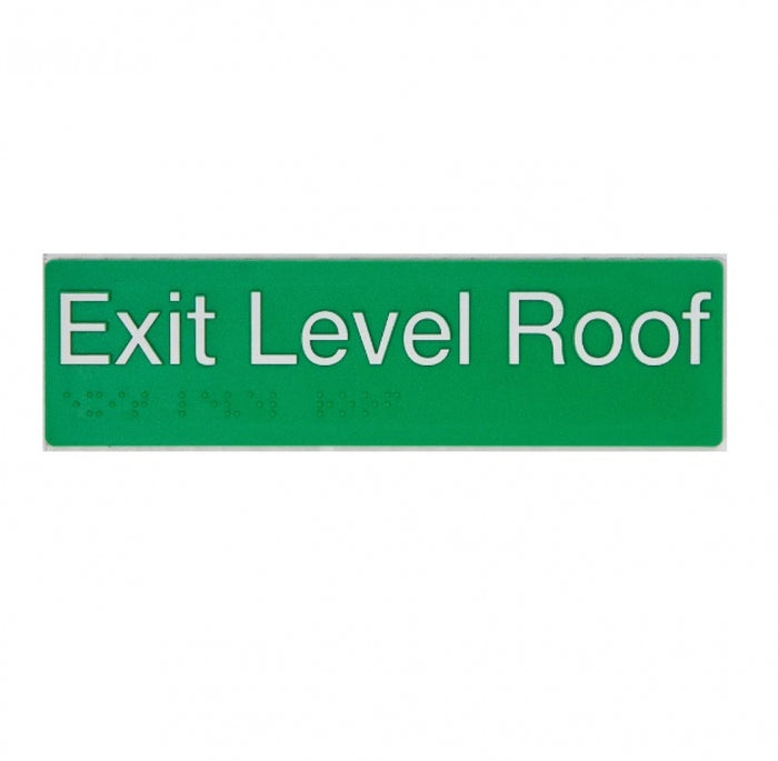 BEST BUY ELROOF Braille Exit Sign Roof Level