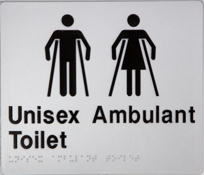 BEST BUY MFAT Unisex Ambulant Toilet Sign Braille