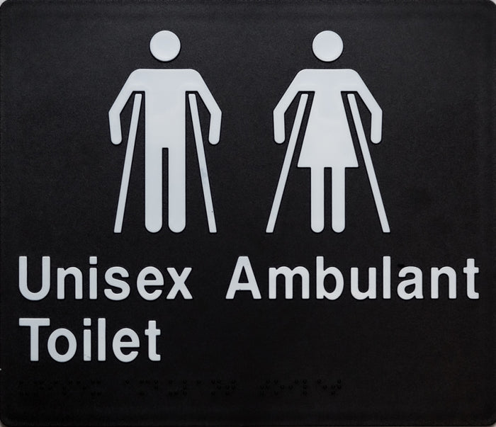 BEST BUY MFAT Unisex Ambulant Toilet Sign Braille