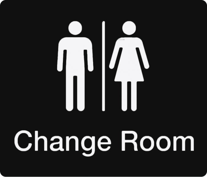 BEST BUY MFCR Unisex Change Room Braille Sign