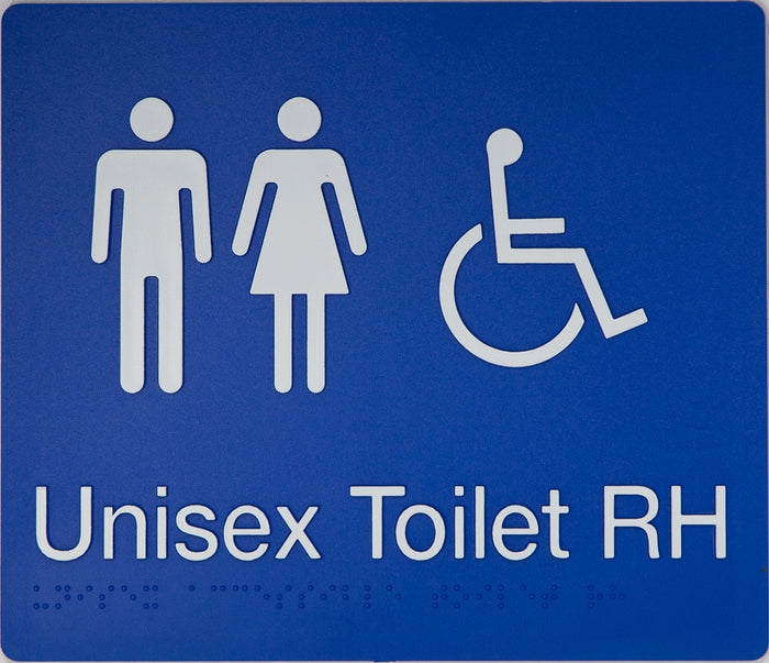 BEST BUY MFDTRH Unisex Accessible Toilet Right Hand Sign Braille