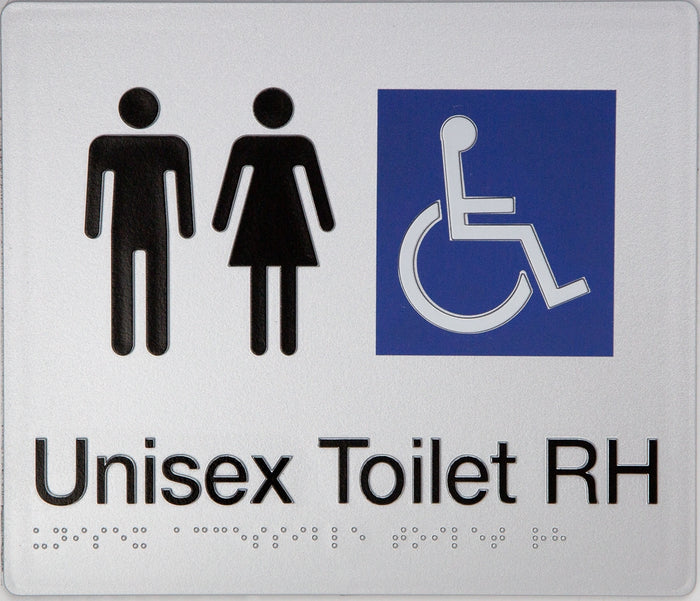 BEST BUY MFDTRH Unisex Accessible Toilet Right Hand Sign Braille